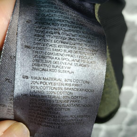 Adidas Hoodie Mens Medium Camo Green Black Trefoil Logo Pullover Sweatshirt - Picture 8 of 8